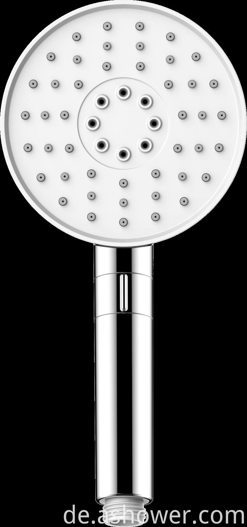 120mm Triple Function Round Push Dial Hand Shower